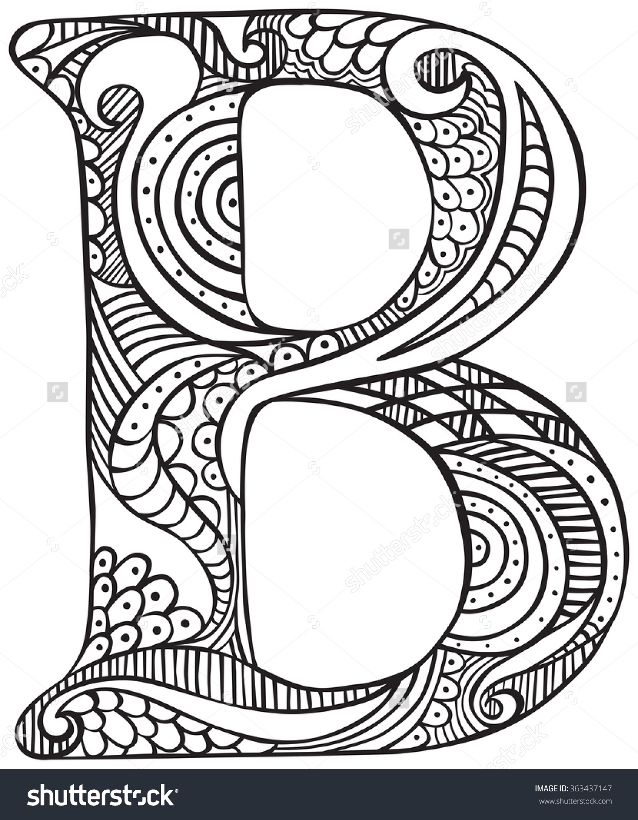 1245x1600 Nice Letter A Coloring Pages For Adults Intricate Alphabet 5 Best