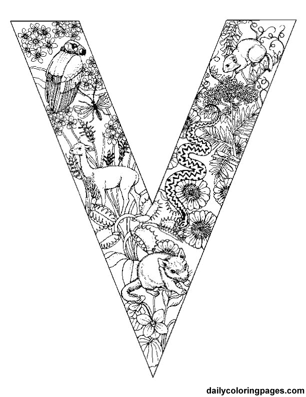 612x792 Animal Alphabet Letters