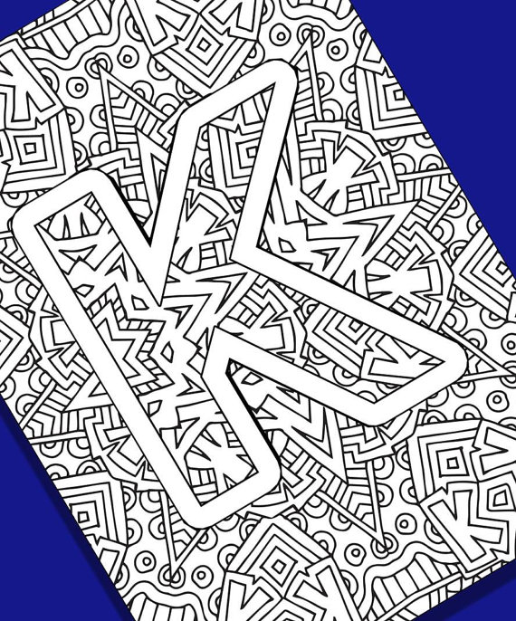 570x686 Alphabet Adult Coloring Pages