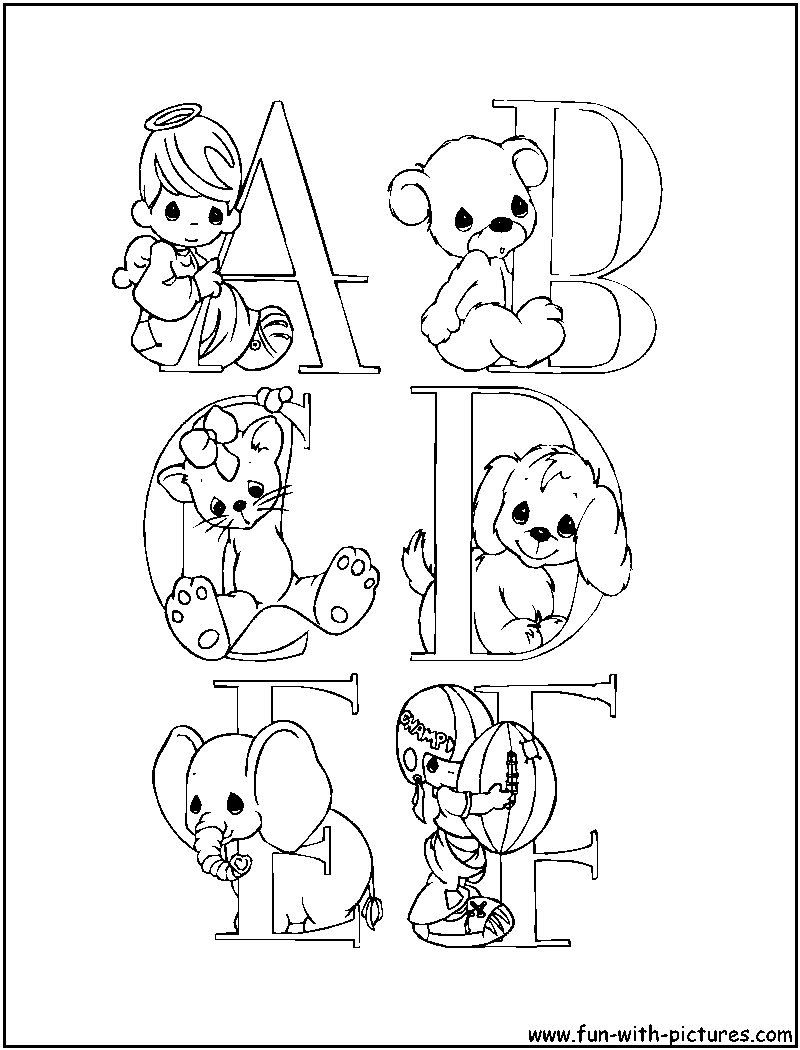 800x1050 Alphabets Preciousmoments Coloring Pages Free Printable Colouring