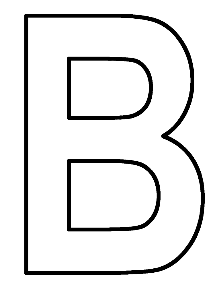 Best Letter B Coloring Pages Kids 750x1000 Best Letter B Coloring Pages Kids