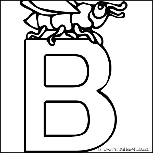 Alphabet Coloring Page Letter B Printables For Kids Free Word 600x600 Alphabet Coloring Page Letter B Printables For Kids Free Word