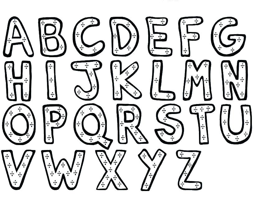 819x660 Alphabet Coloring Pages Pdf Alphabet Coloring Books And Wonderful