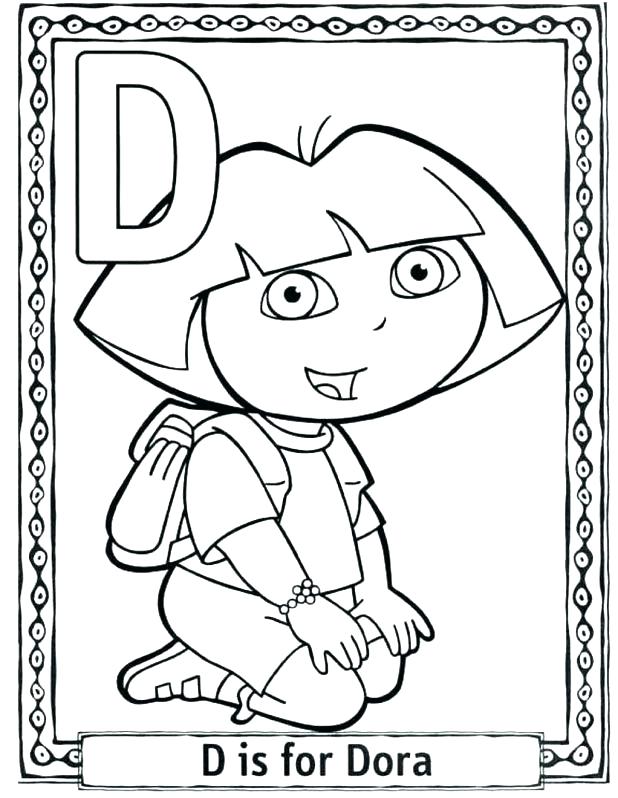 Dora Color Sheets Free Coloring Pages D For Cartoon Printable 618x798 Dora Color Sheets Free Coloring Pages D For Cartoon Printable