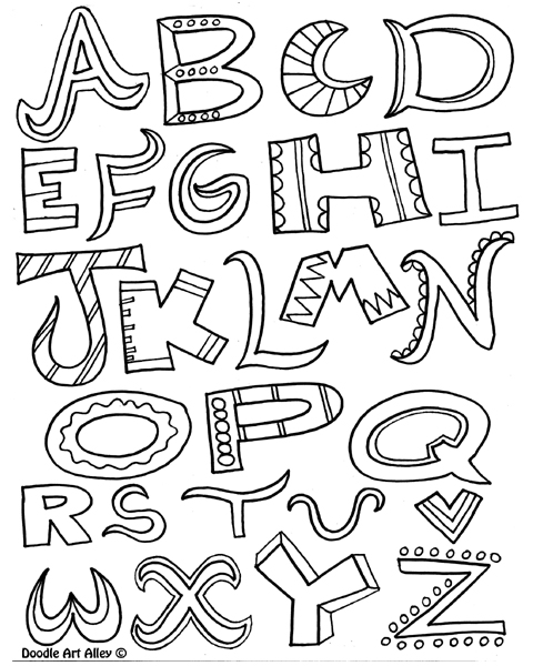 Alphabet Coloring Pages For Adults at GetColorings.com | Free printable ...