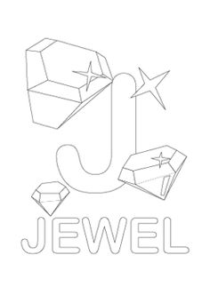 236x323 Letter J Coloring Page
