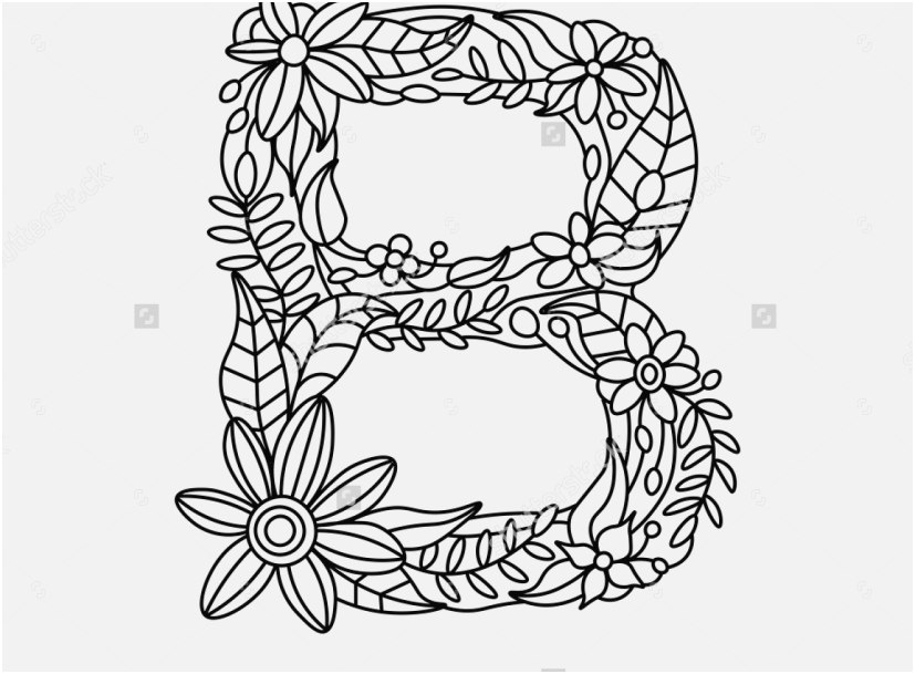 827x609 Letter Coloring Pages For Adults Graphic Ornamental Alphabet