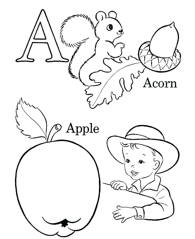 Alphabet Letters Coloring Pages Printable