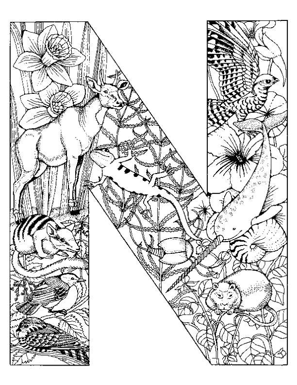 612x792 Free Letter Coloring Pages Alphabet Printable