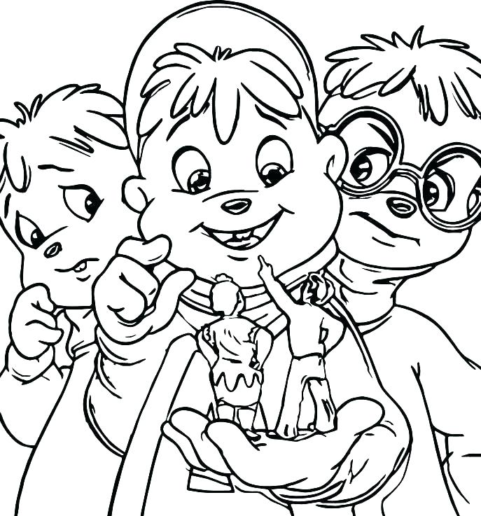 Chipmunks Coloring Pages Perfect And The Chipmunks Coloring Pages 687x737 Chipmunks Coloring Pages Perfect And The Chipmunks Coloring Pages