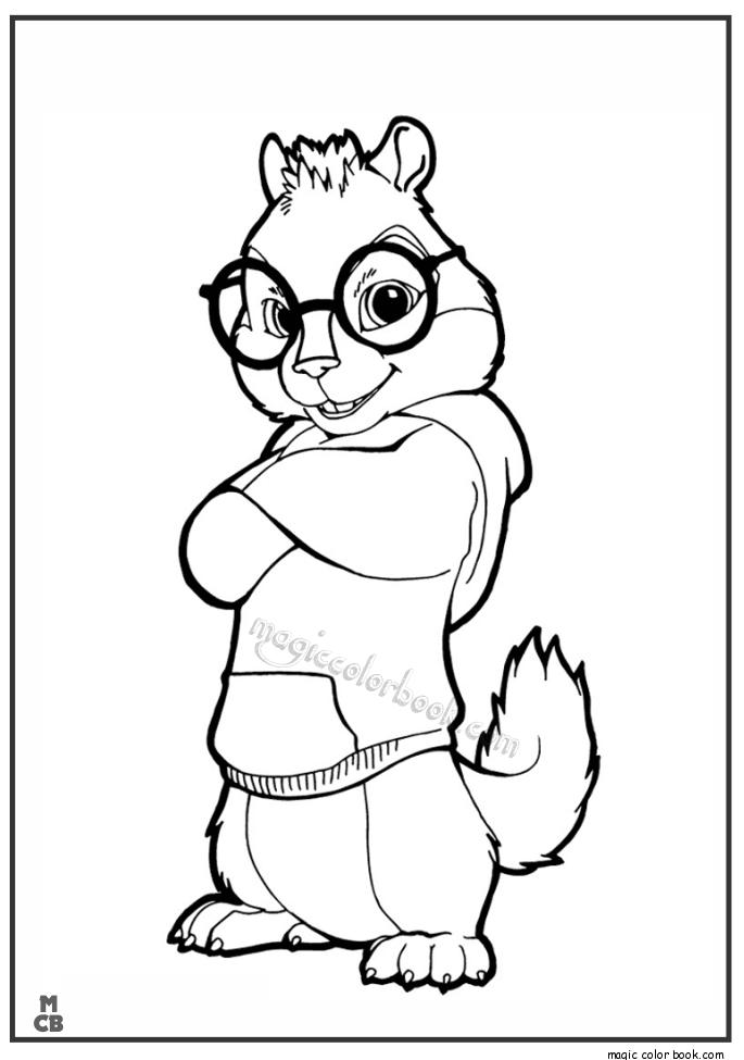 Alvin And Chipmunks Coloring Pages 02 685x975 Alvin And Chipmunks Coloring Pages 02