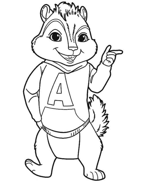 600x783 Alvin And Chipmunks Coloring Pages