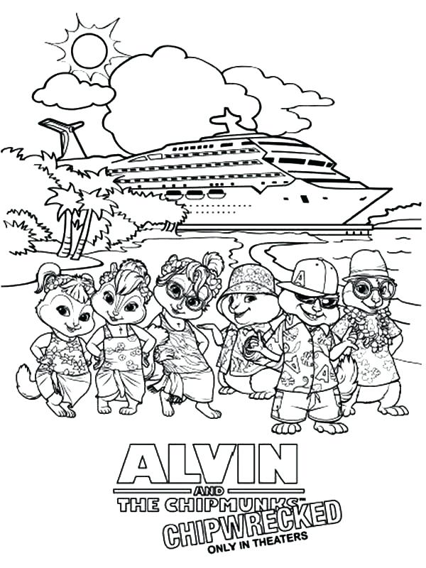 600x800 Awesome And Chipmunks Coloring Pages New Alvin And