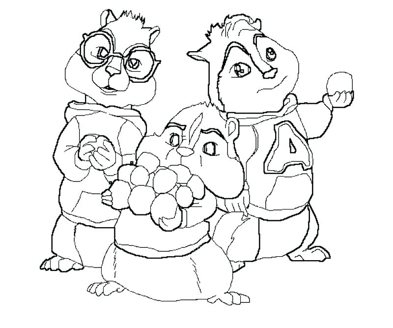 800x667 Alvin And The Chipmunks Coloring Page And The Chipmunks Coloring