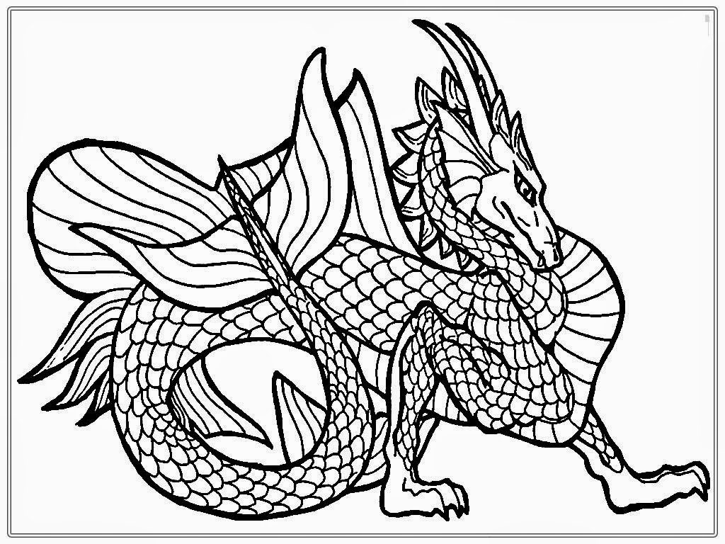Amazing Dragon Coloring Pages For Adults 38 Line Drawings 1024x768 Amazing Dragon Coloring Pages For Adults 38 Line Drawings