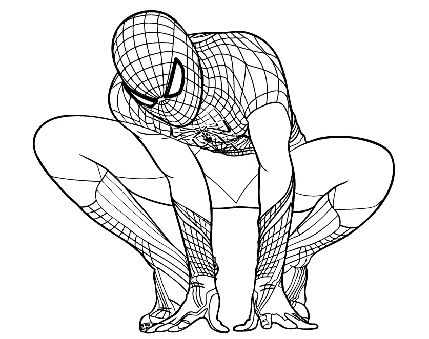 837x662 Amazing Spider Man 2 Coloring Pages