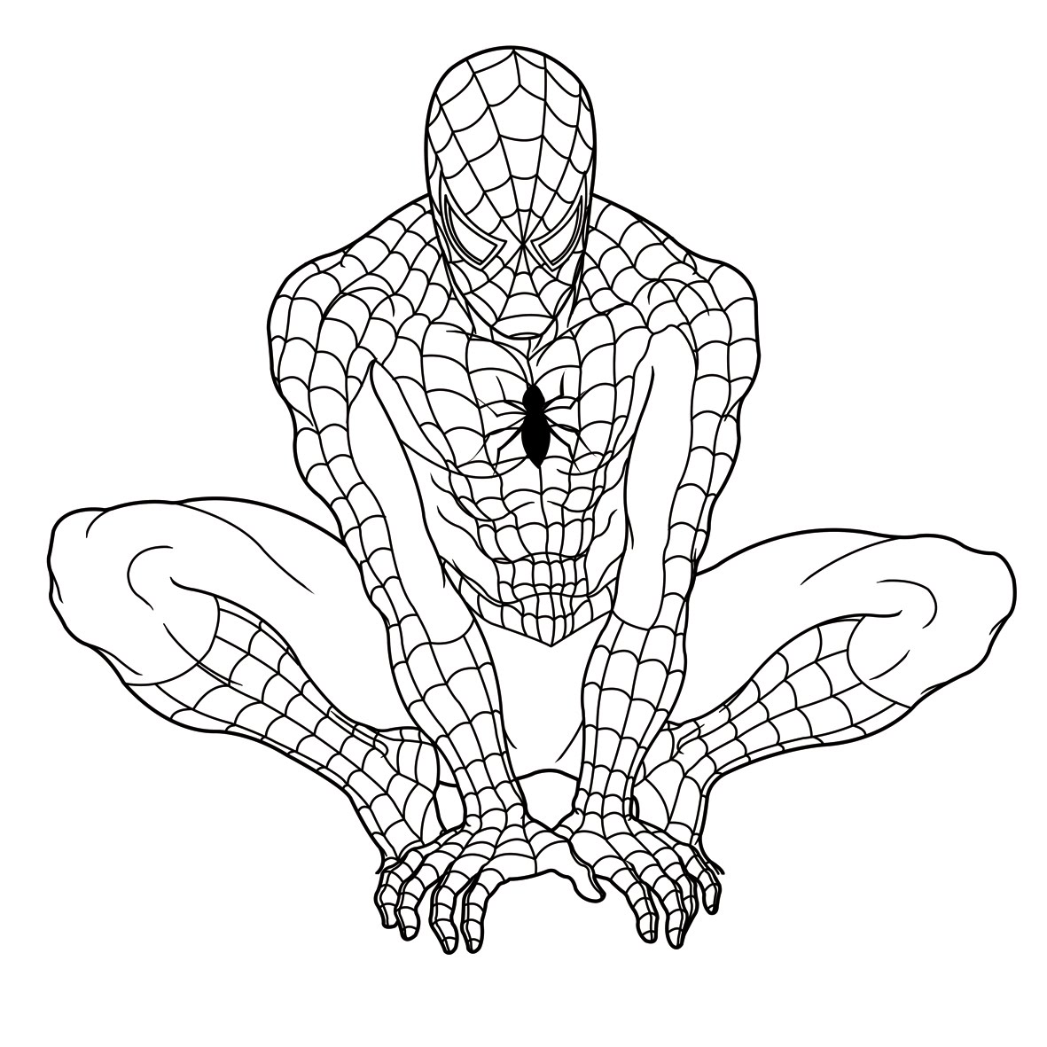 1181x1181 Innovative The Amazing Spider Man Coloring Pages Inside Unique