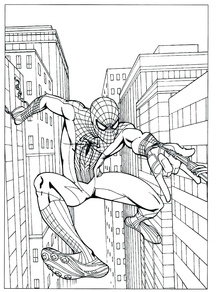 750x1000 Interesting Coloring Page Spider Spider Man 2 Coloring Pages