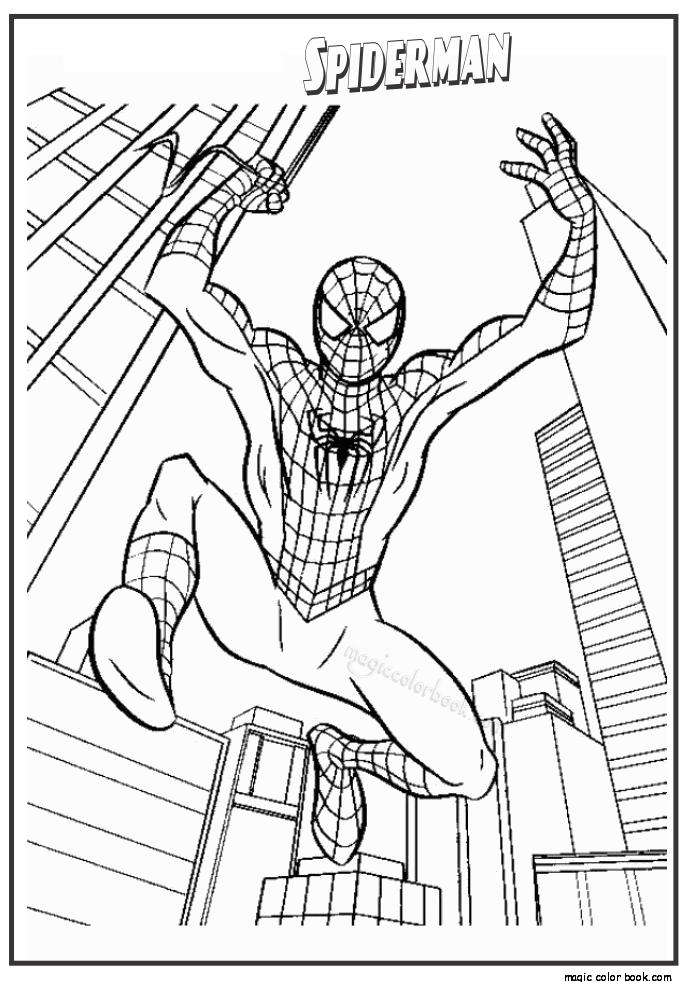 690x982 The Amazing Spider Man Coloring Pages