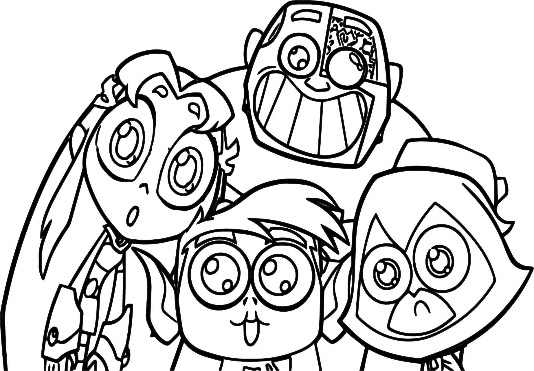 1845x1282 Coloring Cyborg Printable Coloring Pages Also Teen Titans Go