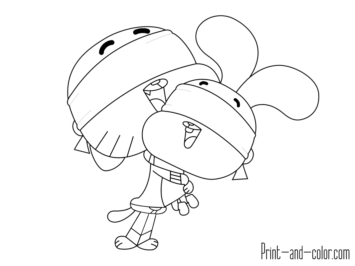 1200x900 Gumball Coloring Pages Games