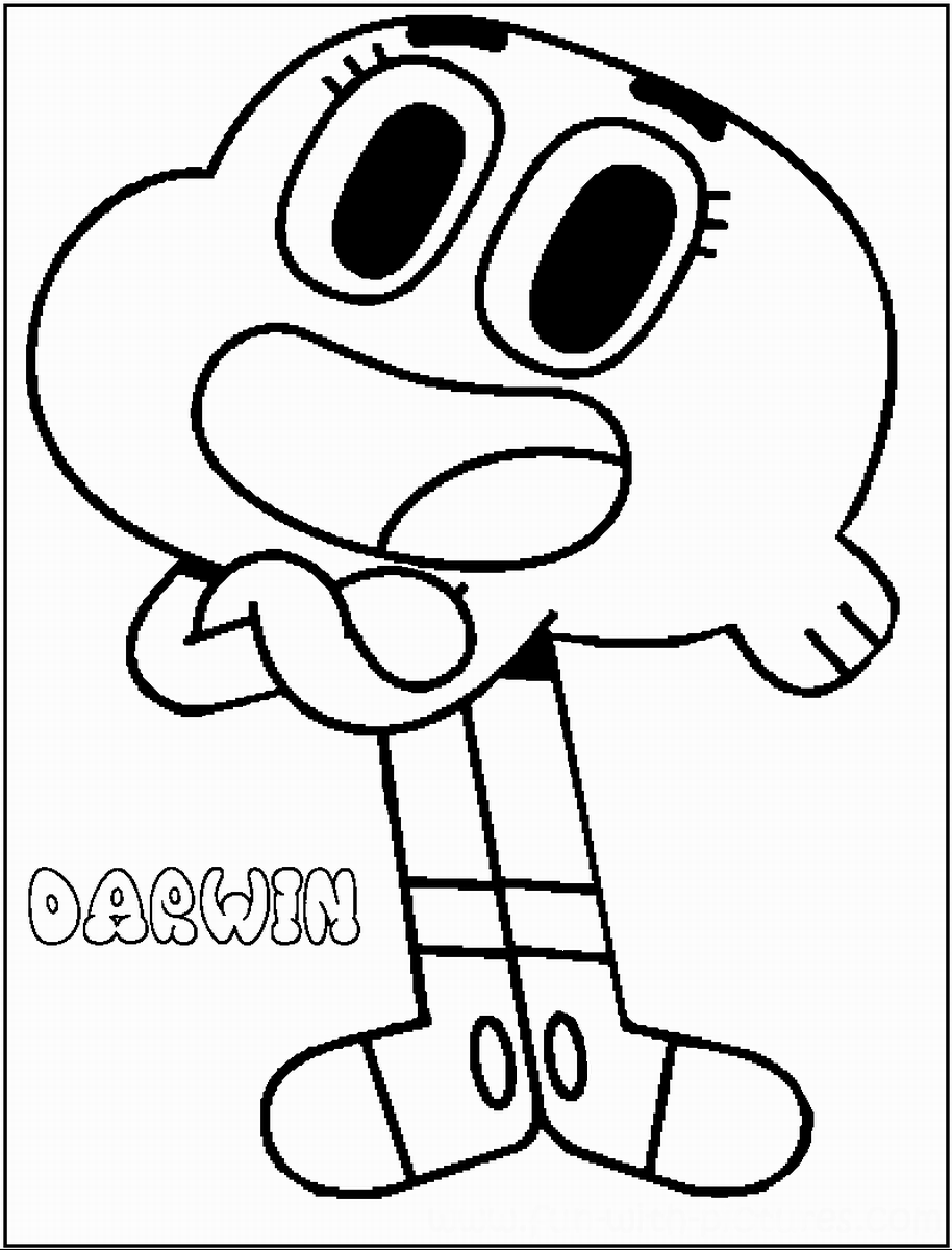 914x1200 Print Now Kids Coloring Pages Gumball