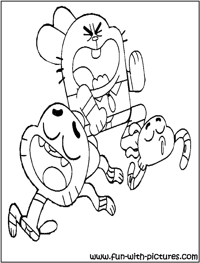 800x1050 Amazing World Of Gumball Coloring Pages Amazing World Of Gumball