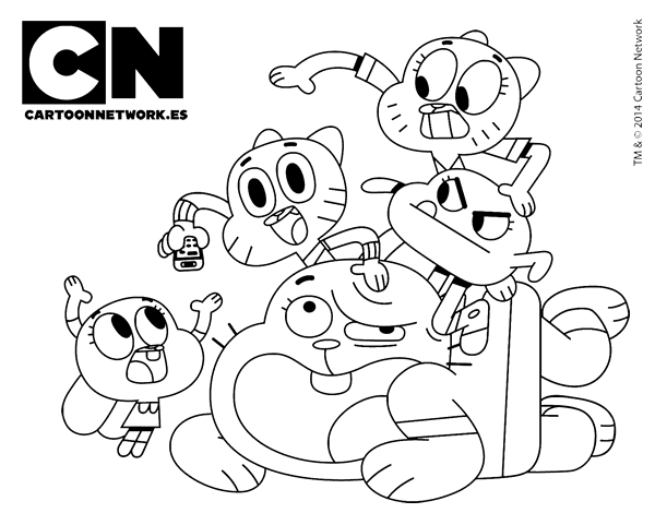 Amazing World Of Gumball Coloring Pages 294078 600x470 Amazing World Of Gumball Coloring Pages 294078