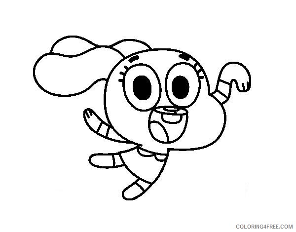 Gumball Coloring Pages The Amazing World Of Gumball Coloring Pages 600x470 Gumball Coloring Pages The Amazing World Of Gumball Coloring Pages
