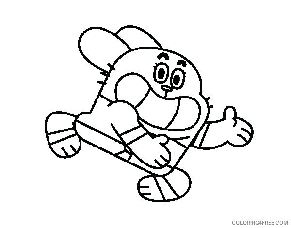 Amazing World Gumball Coloring Pages The Amazing World 600x470 Amazing World Gumball Coloring Pages The Amazing World