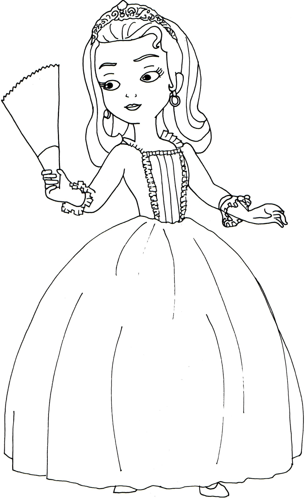 978x1600 Sofia The First Amber Coloring Pages