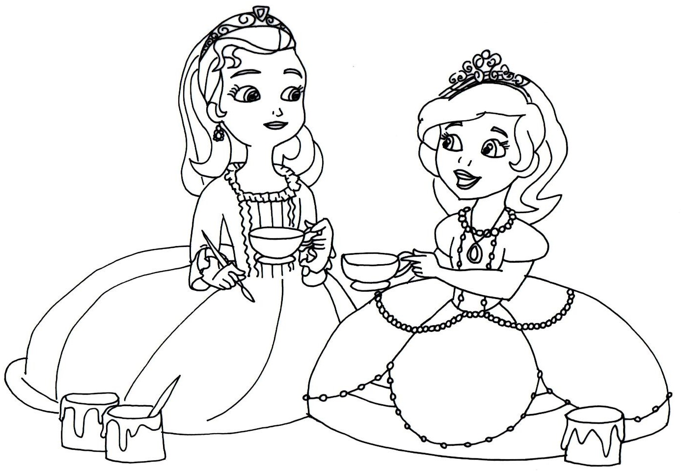 1387x959 Sofia The First Coloring Pages