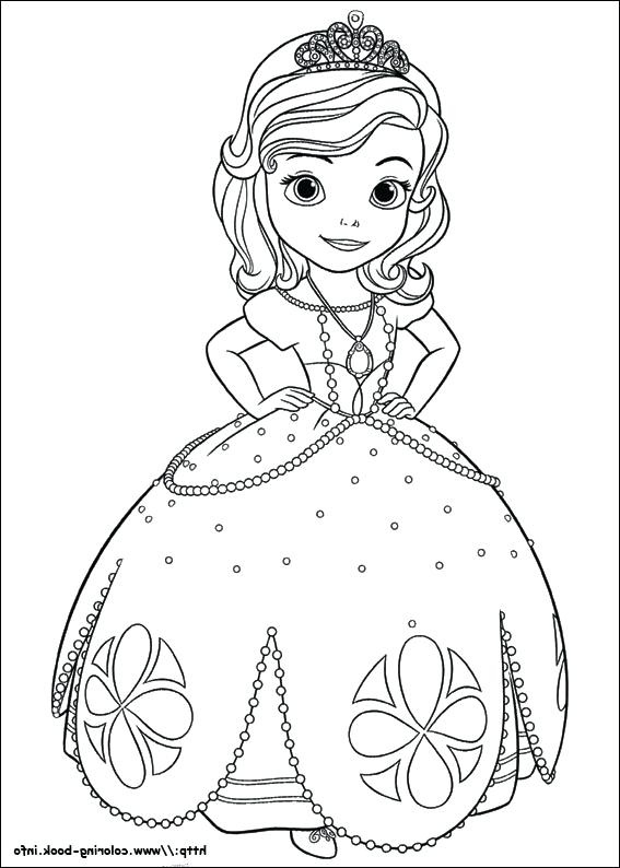 567x794 With The Best The First Coloring Page Princess Sofia Color Sheet