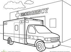 230x169 Ambulance Coloring Pages Preschool Cars, Trucks, And Trains