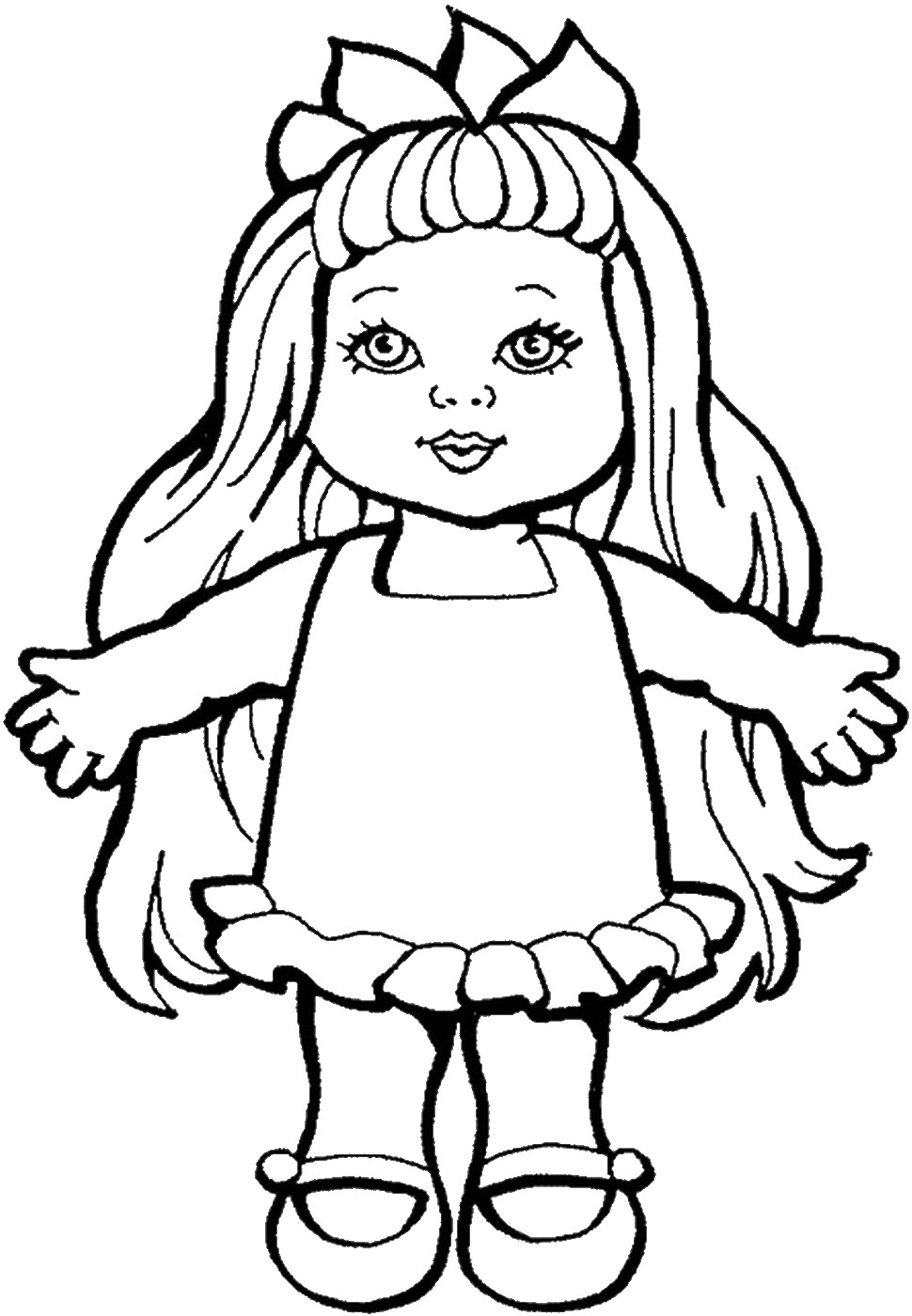 Dolls Coloring Pages 970x1400 Dolls Coloring Pages
