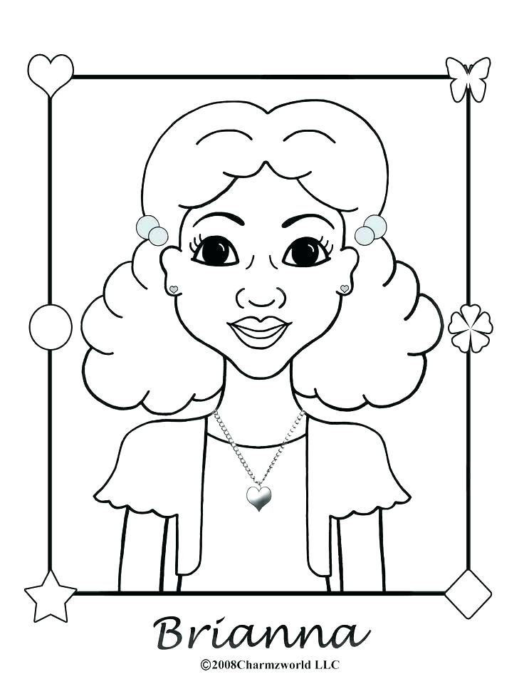 American Girl Doll Coloring Page 736x967 American Girl Doll Coloring Page