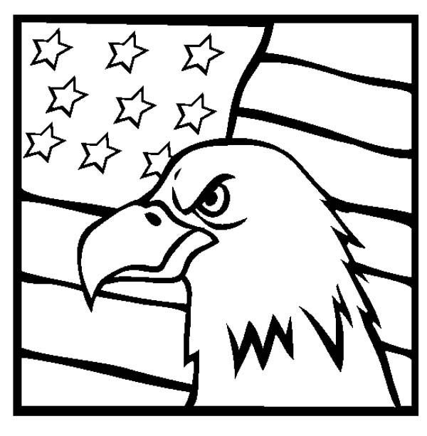 American Eagle And Us Flag Veterans Day Coloring Page Coloring 600x613 American Eagle And Us Flag Veterans Day Coloring Page Coloring