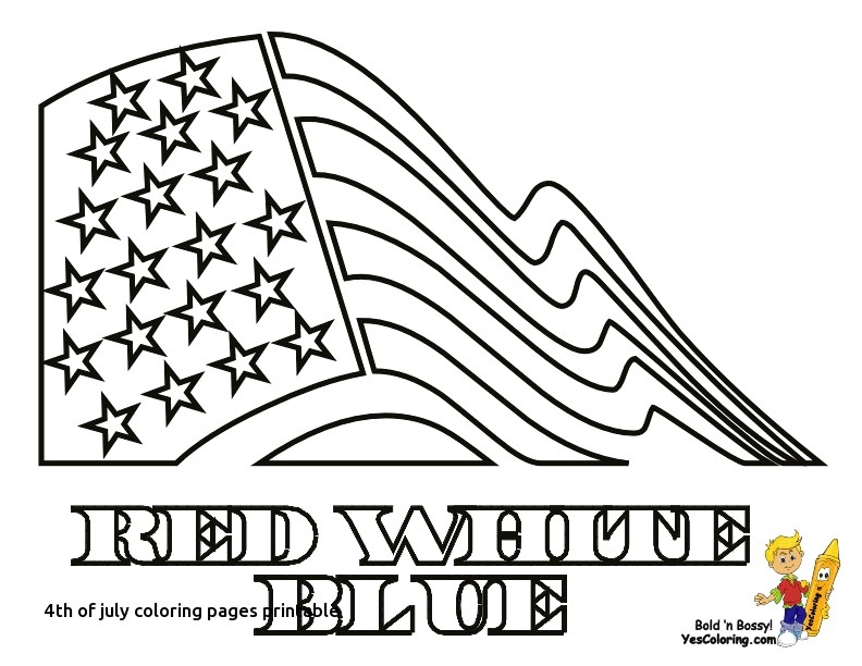 American Flag Coloring Page
