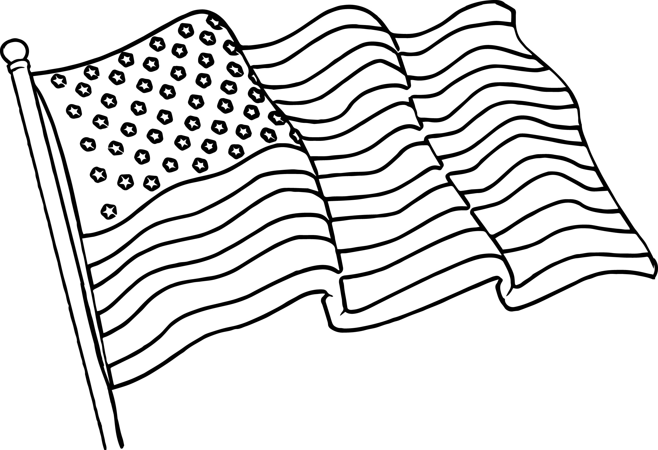 2521x1725 American Flag Coloring Page Printable Coloring Pages