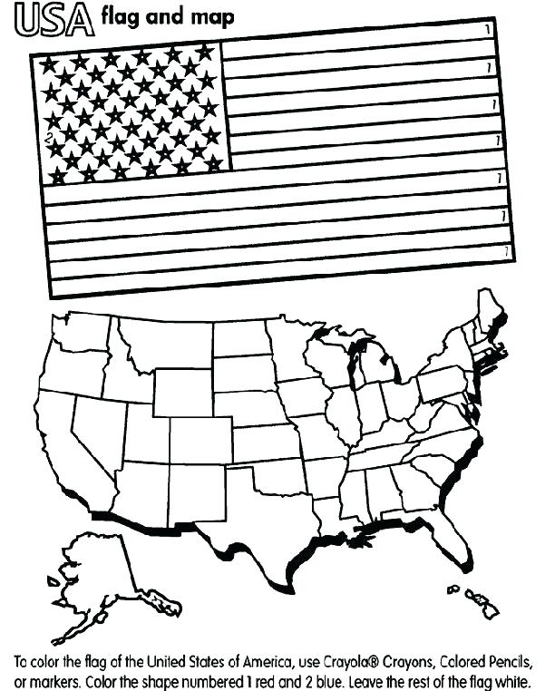601x762 Usa Flag Coloring Pages Blank Flag To Color Click The Flag