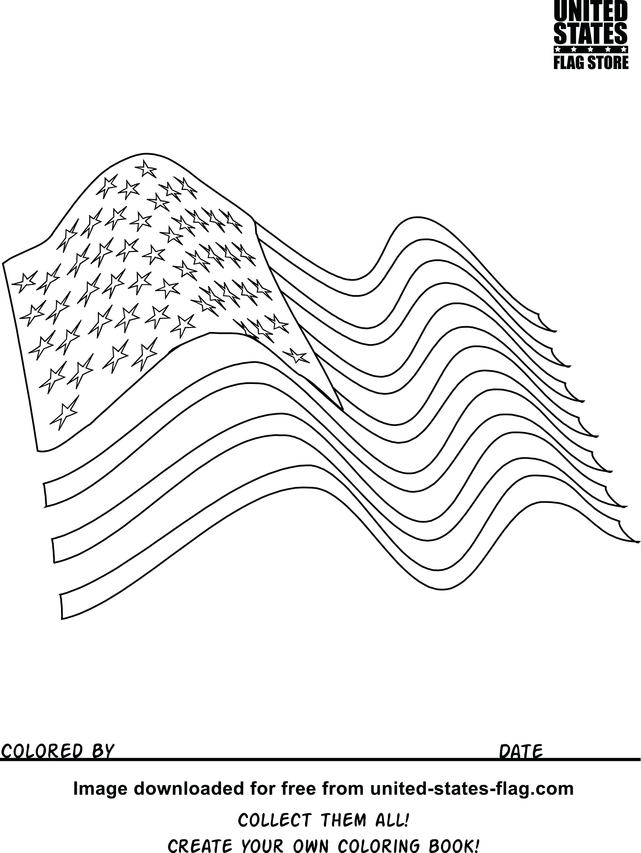 2143x2854 Coloring Pages ~ American Flag Coloring Page Waving Pdf American