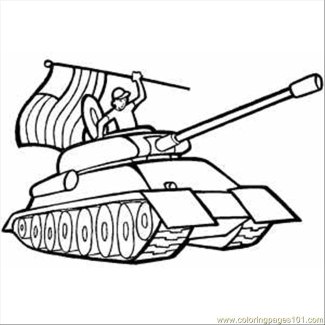650x650 Printable Soldier In Tank With Usa Flag Coloring Pages