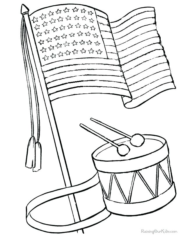 670x820 Us Flag Coloring Sheet Flag Color Page Plus History Coloring Page