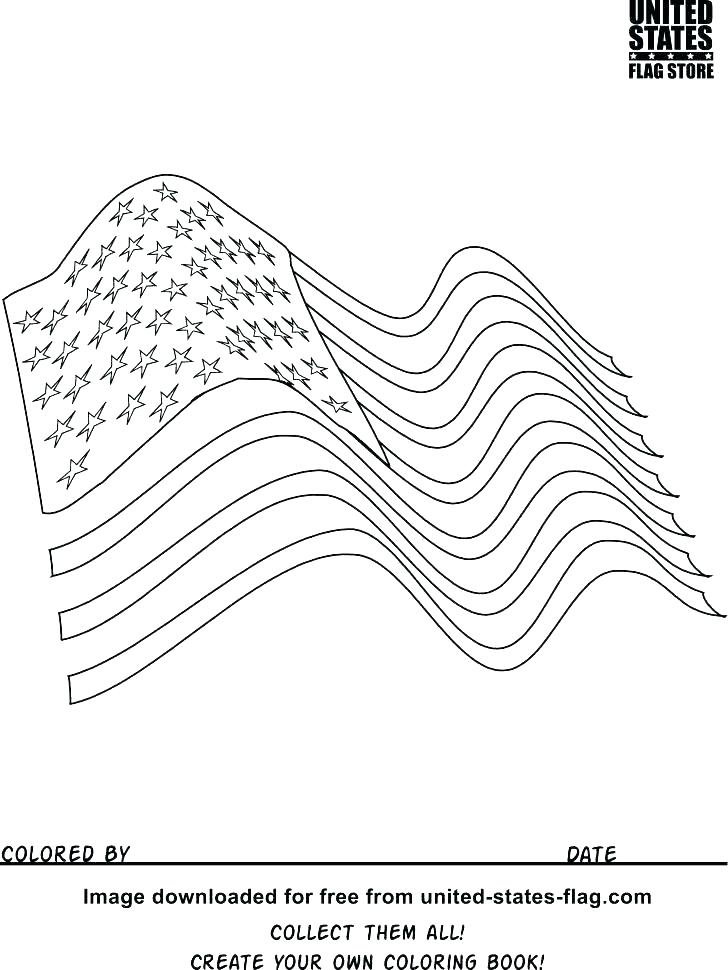 American Flag Coloring Page For Preschool at GetColorings.com | Free