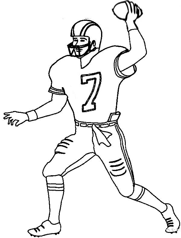 Extraordinary Football Player Coloring Page 34 About Remodel Line 600x789 Extraordinary Football Player Coloring Page 34 About Remodel Line