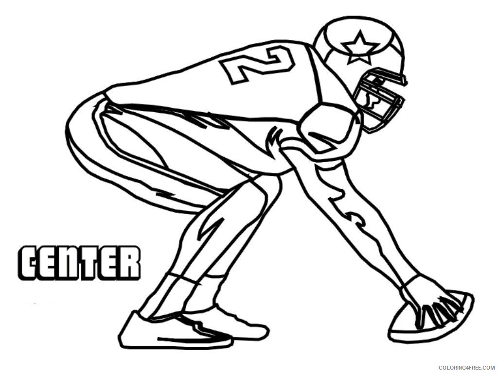 Ball Of American Football Coloring Pages Coloring4free 1024x768 Ball Of American Football Coloring Pages Coloring4free