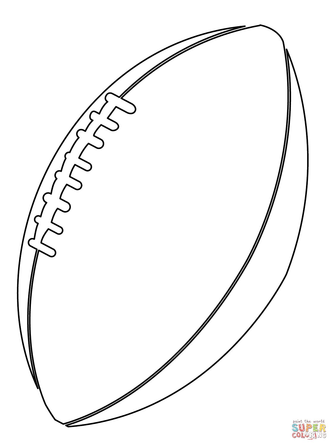 American Football Ball Coloring Page For Football Coloring Pages 1120x1500 American Football Ball Coloring Page For Football Coloring Pages