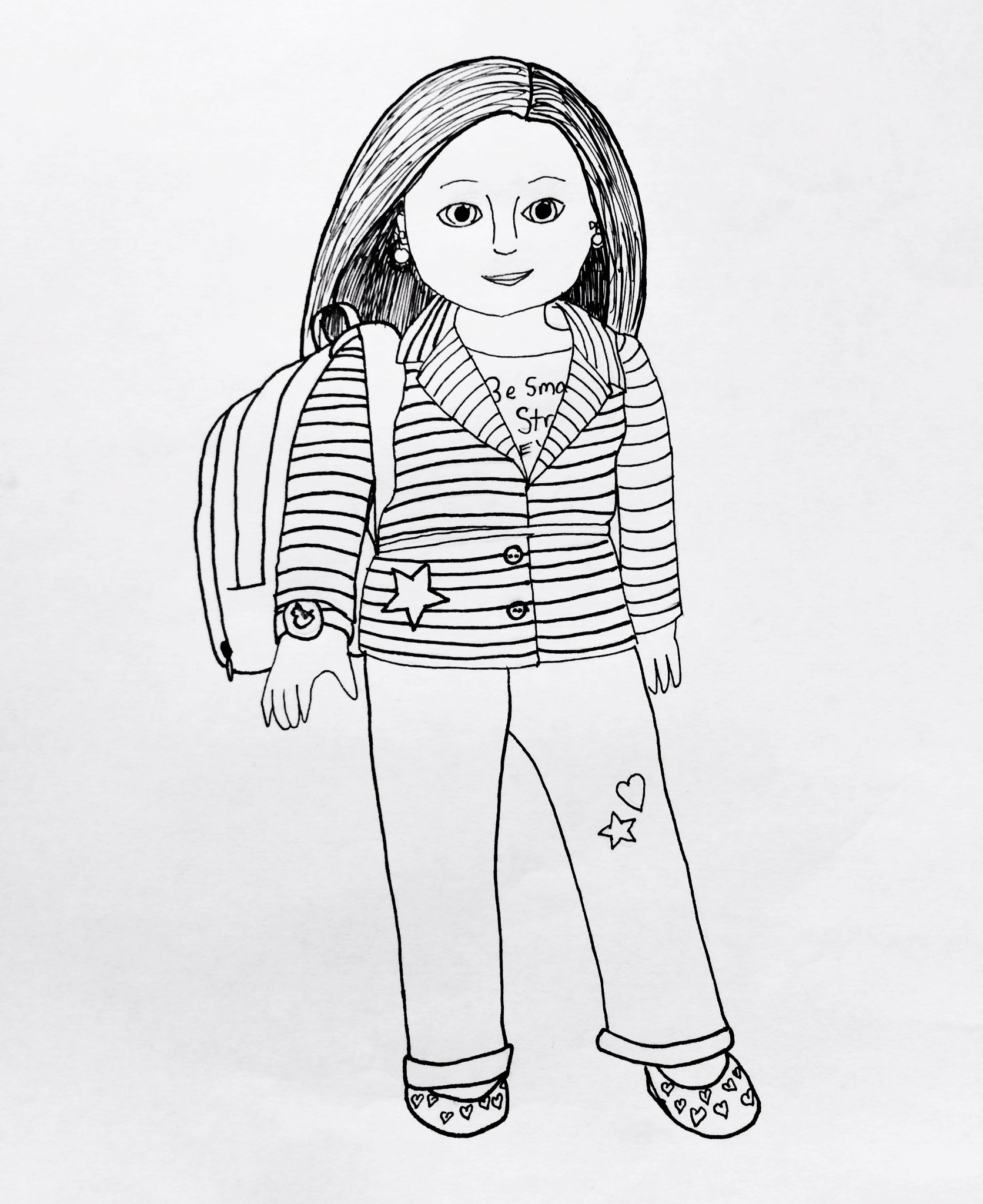 1672x2048 Kaya American Girl Coloring Pages Free