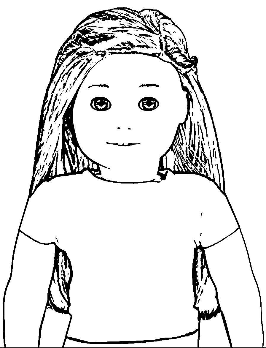 897x1172 American Girl Doll Coloring Sheet