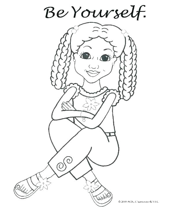 592x739 American Girl Coloring Page Girl Coloring Pages Girl Coloring